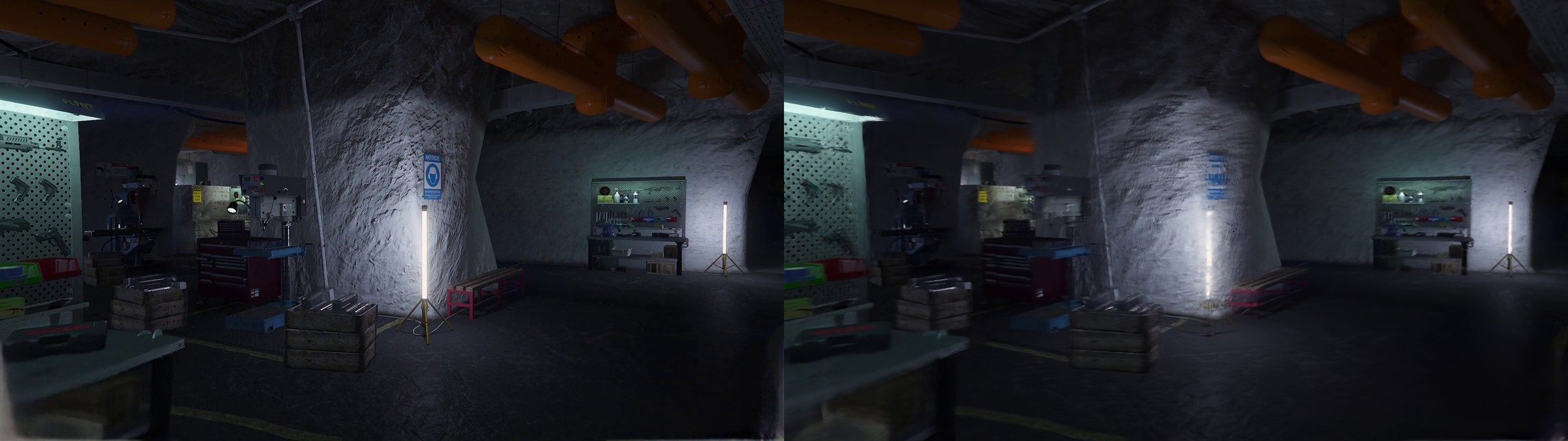 real frame vs 3DGS render